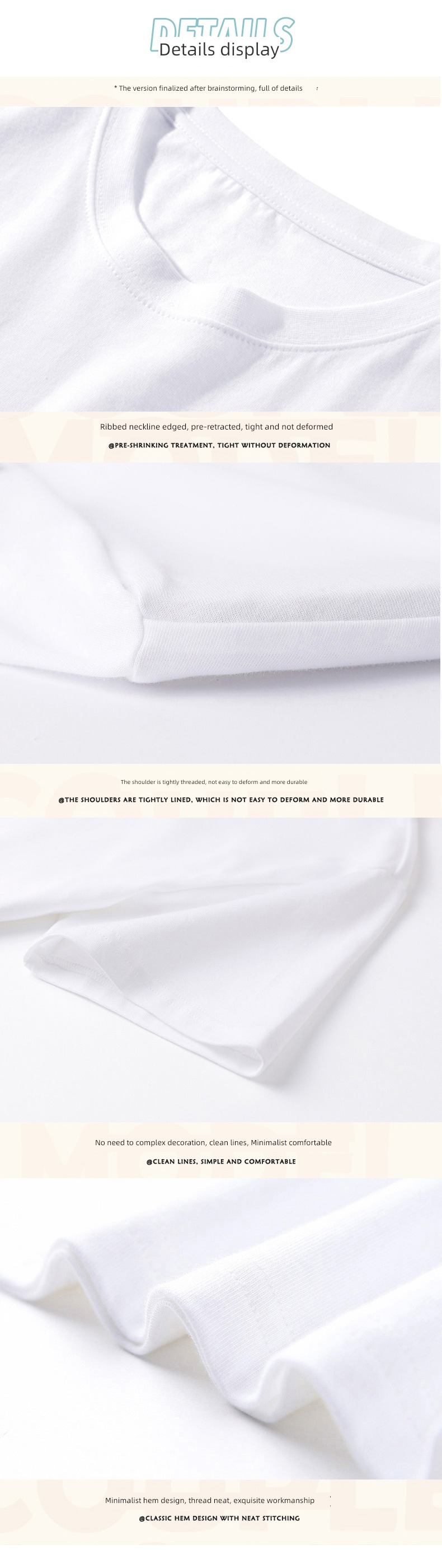 Internet celebrity Chaopai T-shirt Short sleeve Advanced sense ins Couples dress