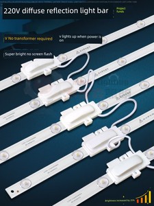 220V Light Box Led Reflective Light Bar Soft Film Khaki Ceiling Special Light Source Advertising Signboard Shutter Light