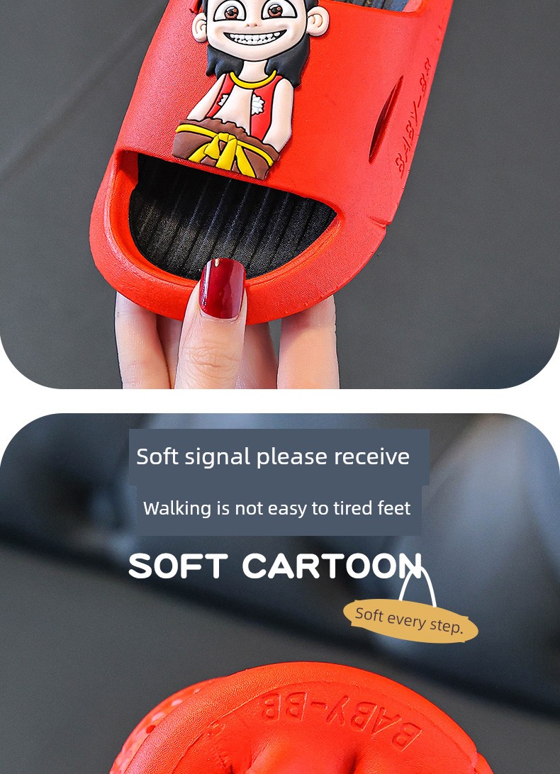 2025 New Arrival Nezha Slippers AO C Slippers Kids Summer Home Soft Bottom Non Slip Baby Summer Slippers Boys and Girls — 9