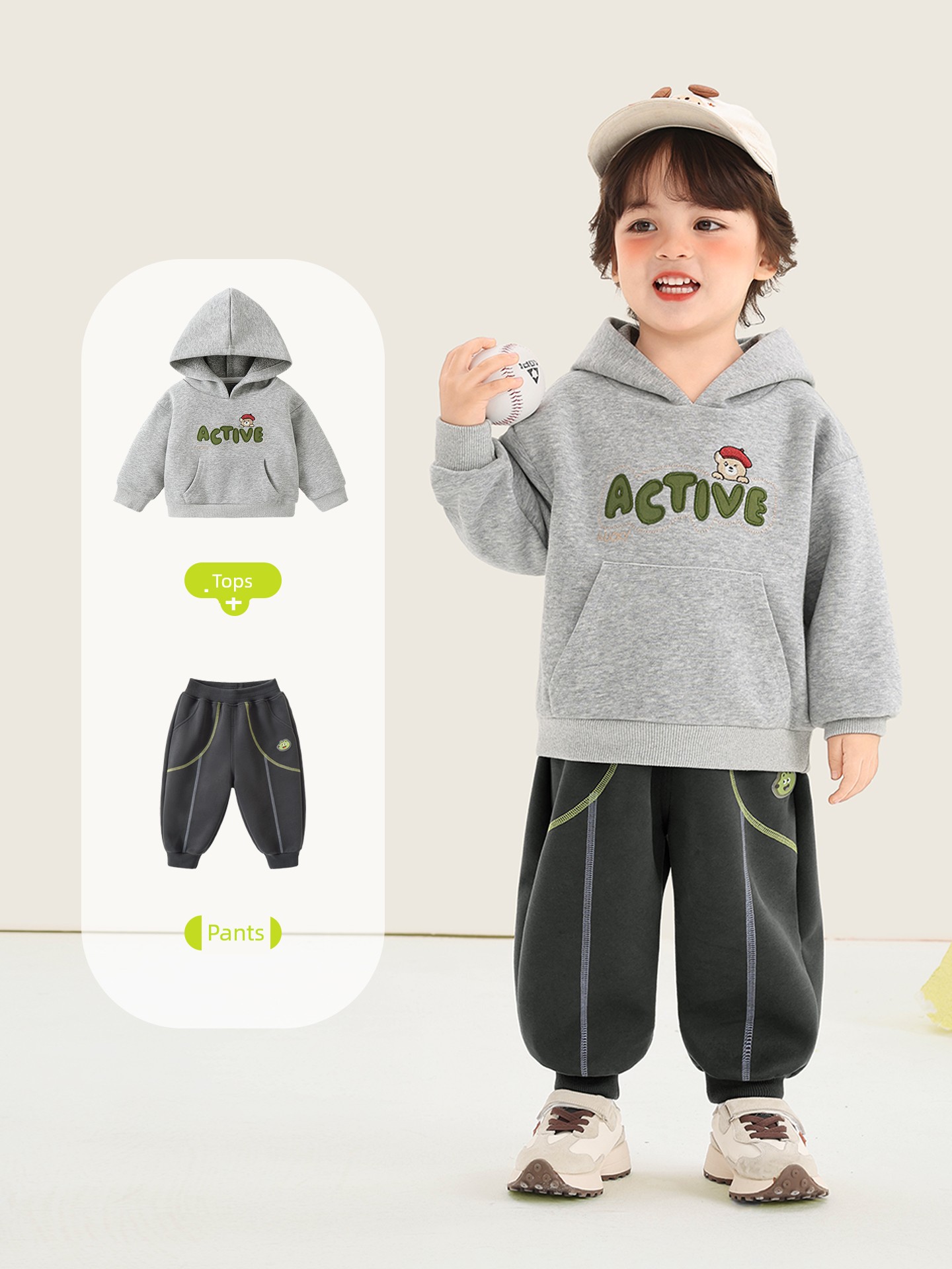 Kaka Panda Baby Autumn Pants Boys Casual Long Pants Children's Spring and Autumn Sweatpants Girls Toddler Autumn Clothing — 4