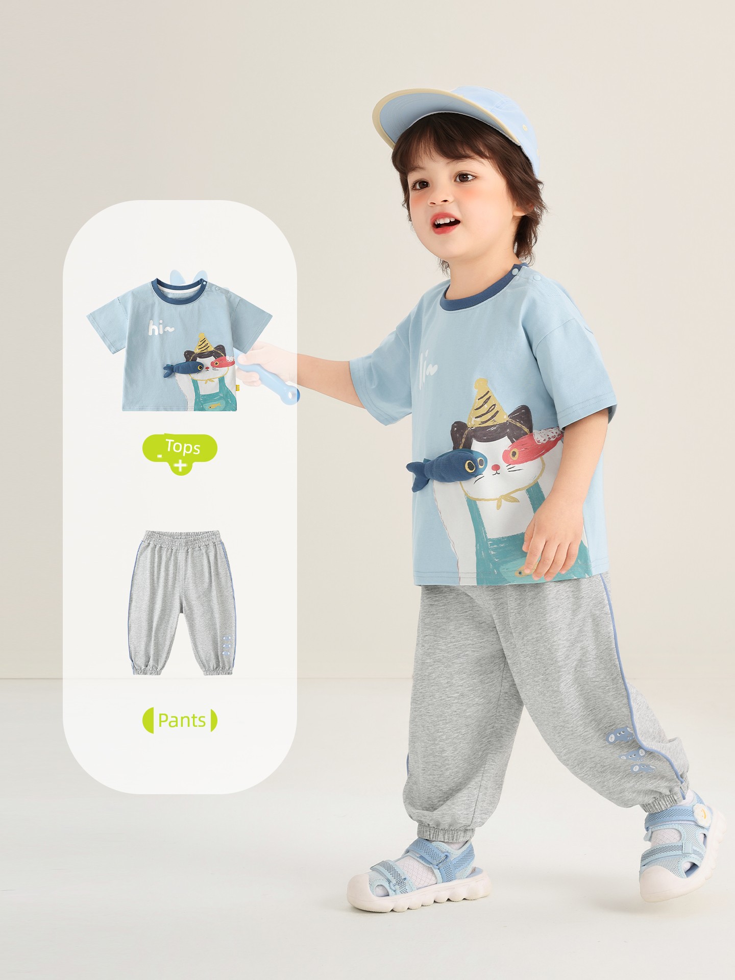 Kaka Panda Baby Clothes Boys Cartoon Short-Sleeved T-Shirt Summer Style Girls Baby Half-Sleeved Summer Tops Kidsren's Tops — 4