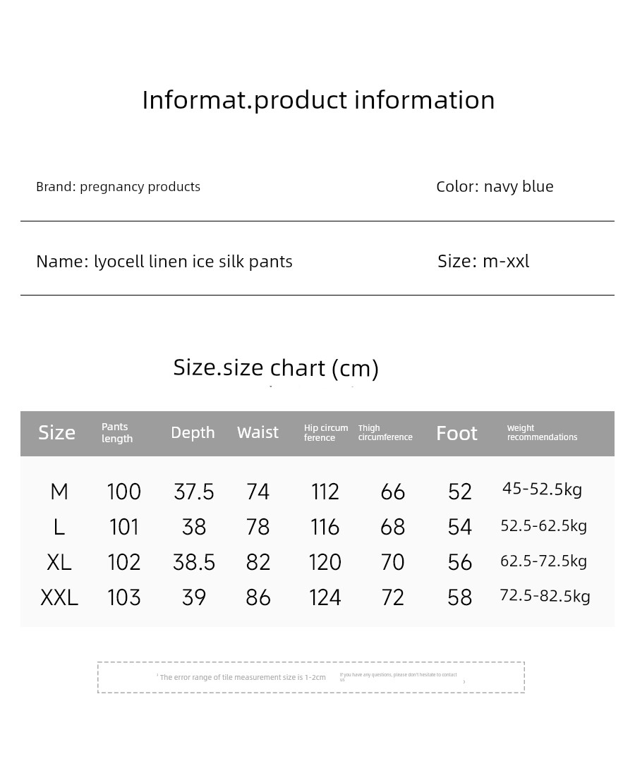 Maternity Premium Wide-Leg Pants Summer Thin Lyocell Cool Linen Casual Pants Ice Silk Draped Maternity Trousers — 1