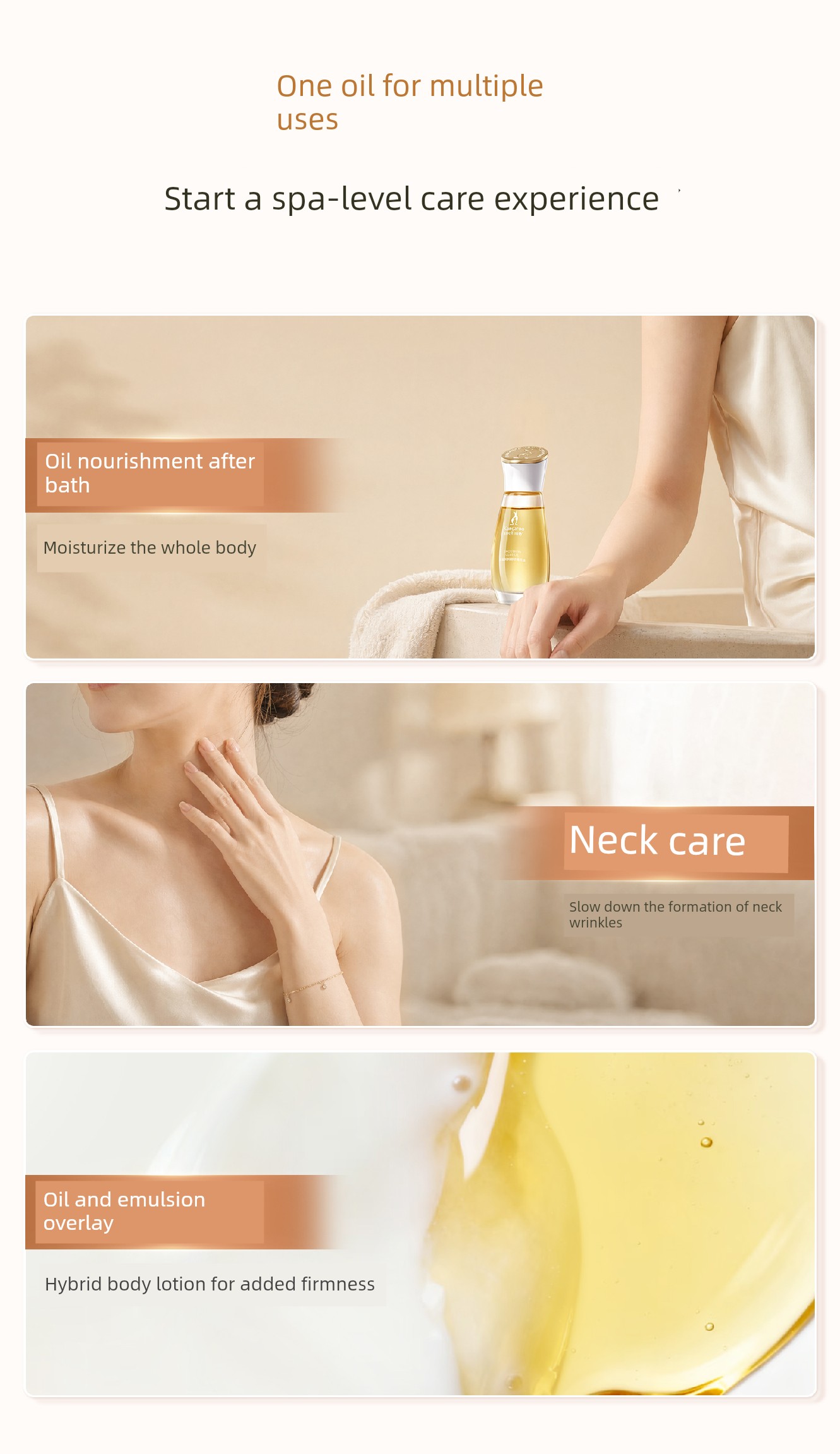 Kangaroo Mom Olive Oil Small Gold Bottle Stretch Mark Oil Massage Special Sheep Fat Cream for Pregnancy, Relieves Stretch Marks and Sensitive Skin — 18