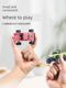 Children's birthday gift mini bigfoot police car alloy remote control off-road car room boy 3 to 6 years old toys