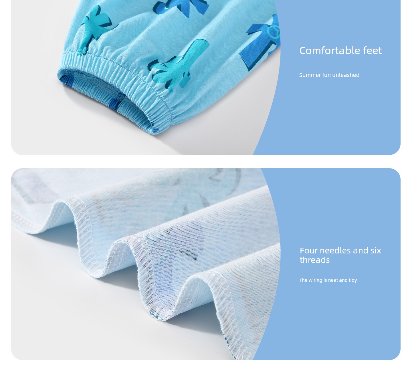 Baby Mosquito-Repellent Pants Summer Thin Pure Cotton Boys' Casual Long Pants Girls' Stylish Lantern Pants Breathable — 42