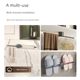 Towel rack bathroom punch-free storage rack bathroom wall-mounted kitchen single-rod towel bar slipper rack storage rod