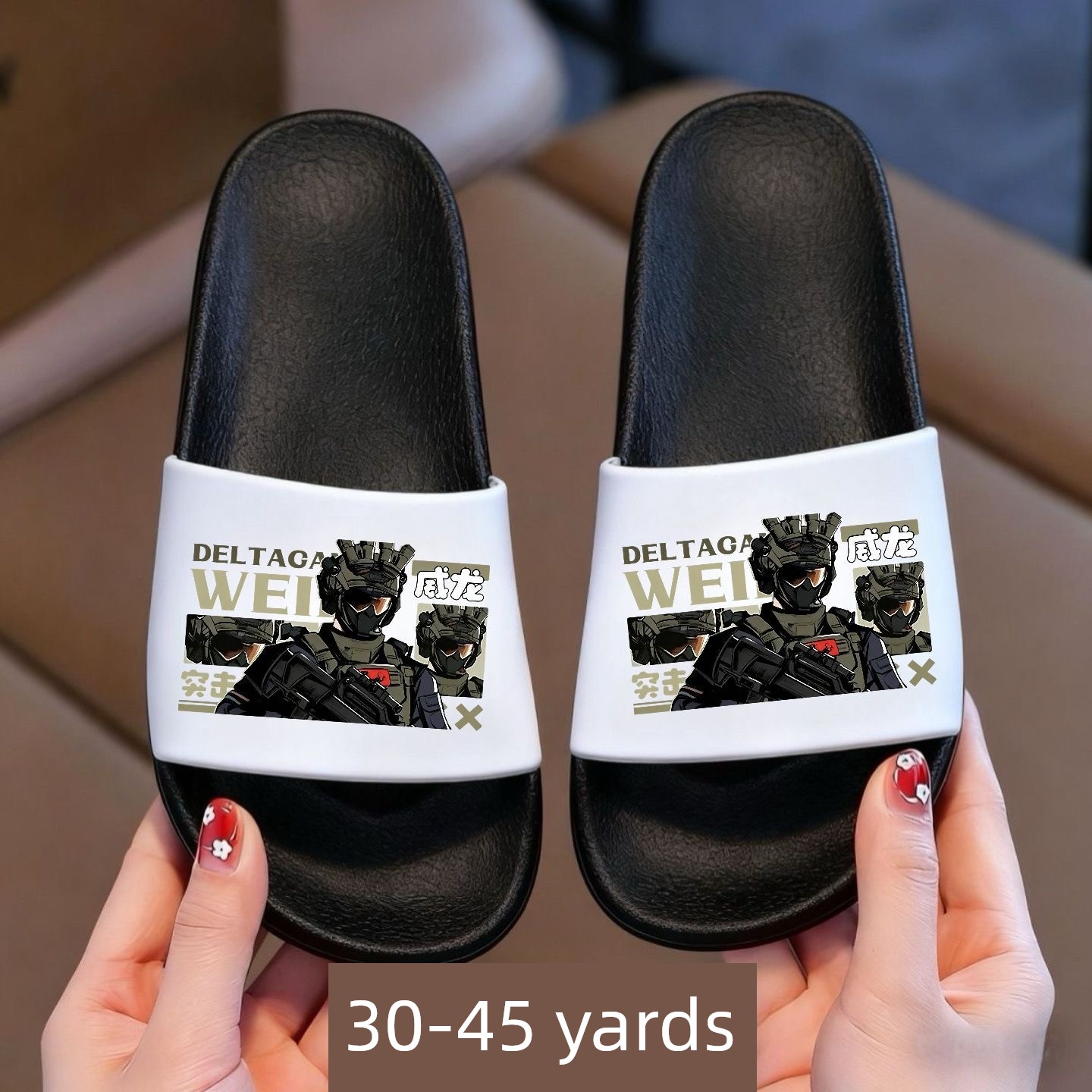 Delta Action Weilong Children's Slippers Summer Non-Slip Soft-Soled Boys' Cartoon Home Bathing Slippers for Older Children — 12