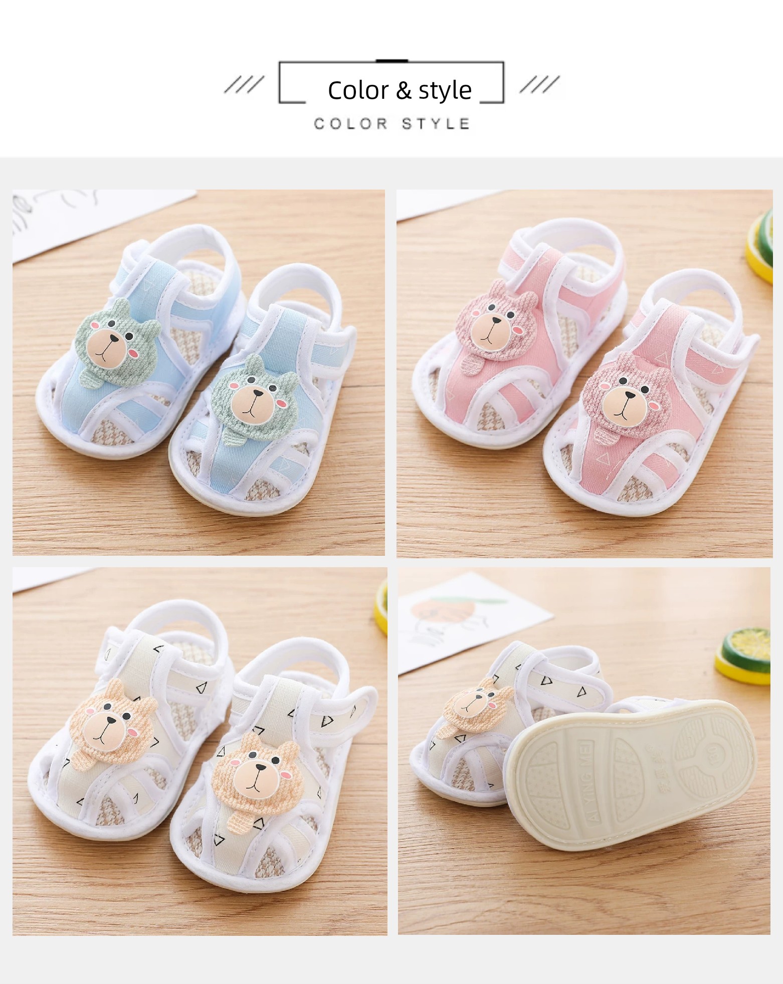Summer 0-1 Years Old Breathable Non-Slip No Heel Slippage Baby Shoes — 10