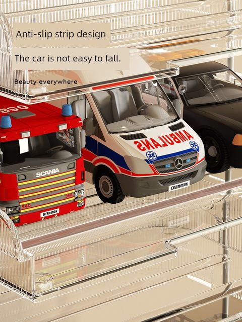Children's toy car storage rack suitable for hot wheels Domeka car storage rack multi-layer transparent storage tool