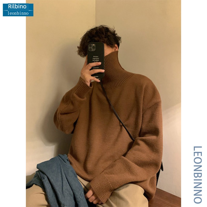 Languid solar system Retro Korean style Sweater High collar sweater