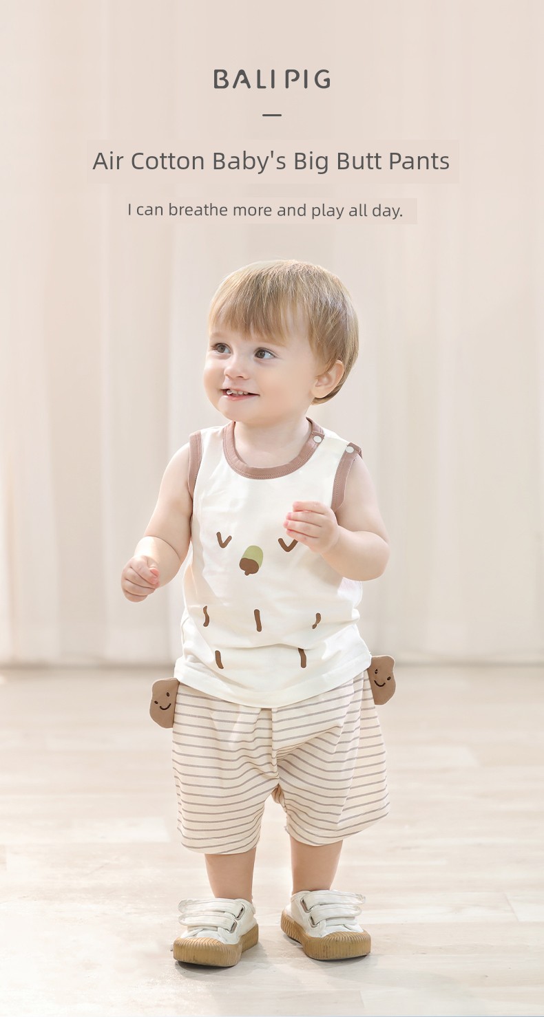 Baby Big Butt Summer Thin Toddler Fifth Pants Kids Shorts Super Cute Cute Casual Pants Baby Pants — 4