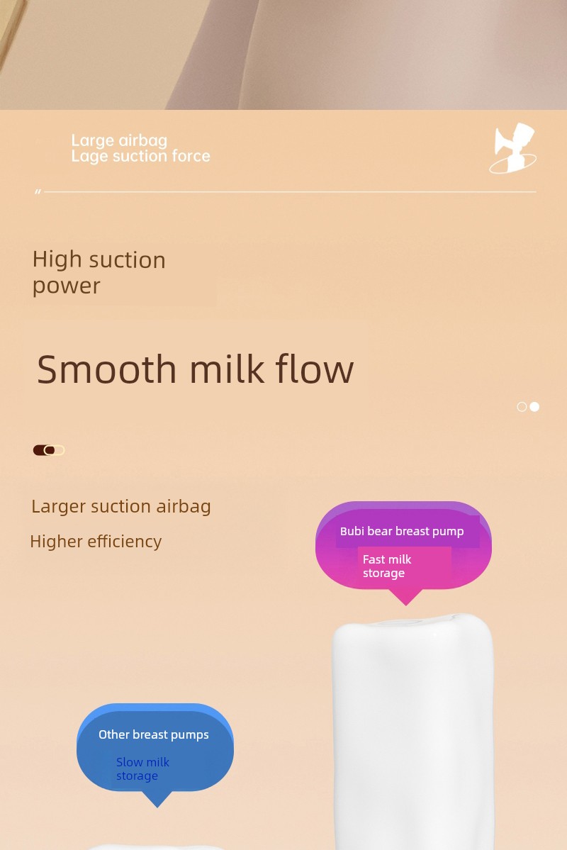 [Same Style with TikTok] Cloth Bichon Electric Breast Pump Breast Milk Smart Massage Portable Integrated Mute Milking — 25