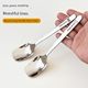 316 stainless steel square head spoon long handle spoon rice spoon large soup spoon thick coffee stirring spoon children's spoon