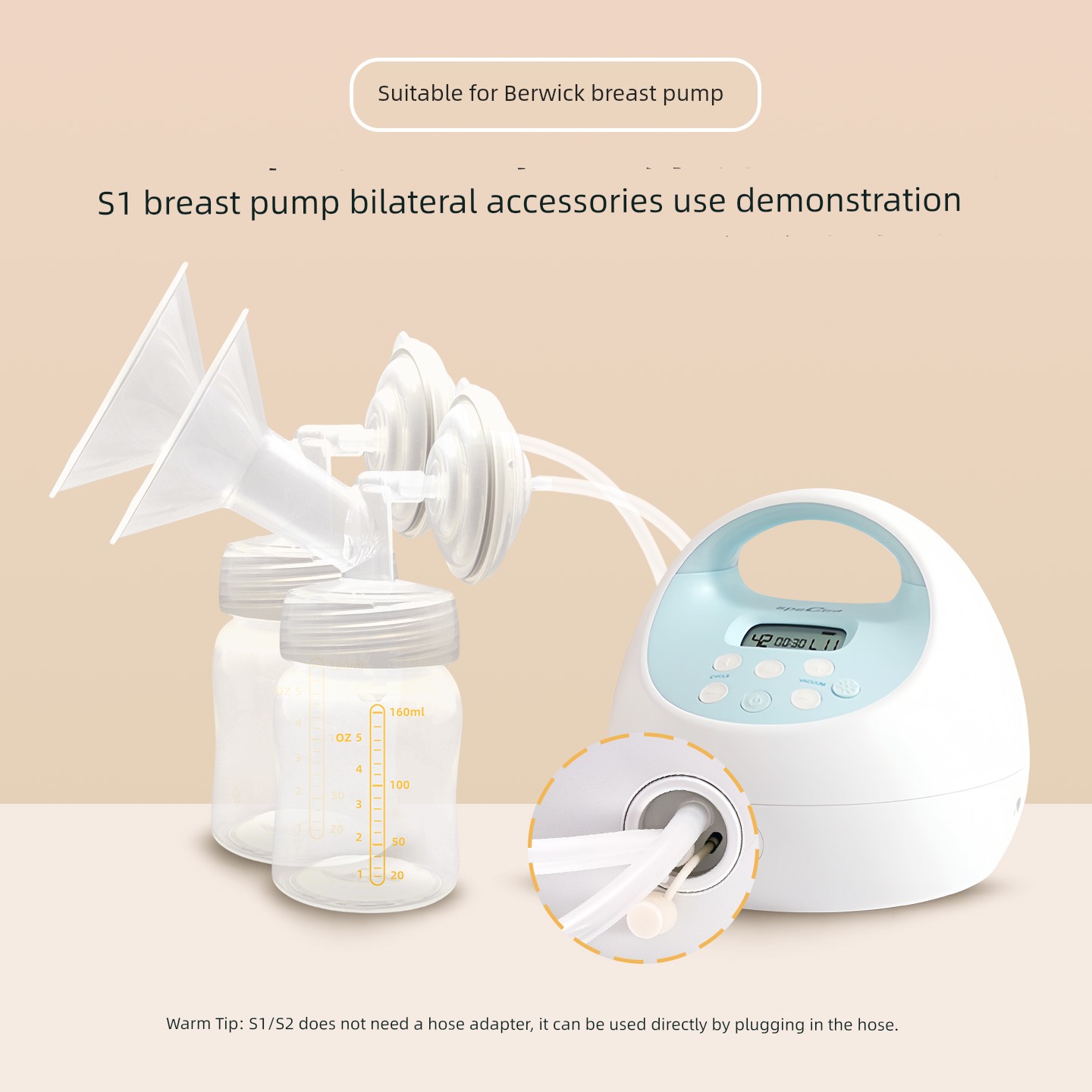 Suitable for Spectra Berwick Breast Pump Accessory Pack Upgrade Accessory Set Breast Pump Bilateral Accessories *2 Sets — 5