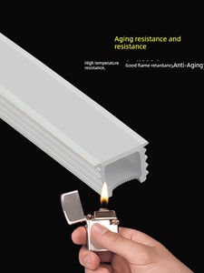 Flexible Silicone Light Strip Cover, Led Linear Light Channel, Soft Line Light, Embedded Light Channel, Light Conduit Co