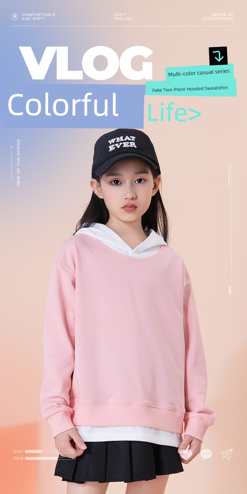 Pull-Back Children's Sweatshirt for Spring and Autumn, Boys' Sports Long-Sleeve, Girls' Autumn Clothing, Boys' Summer Casual Autumn Outfit for Older — 4