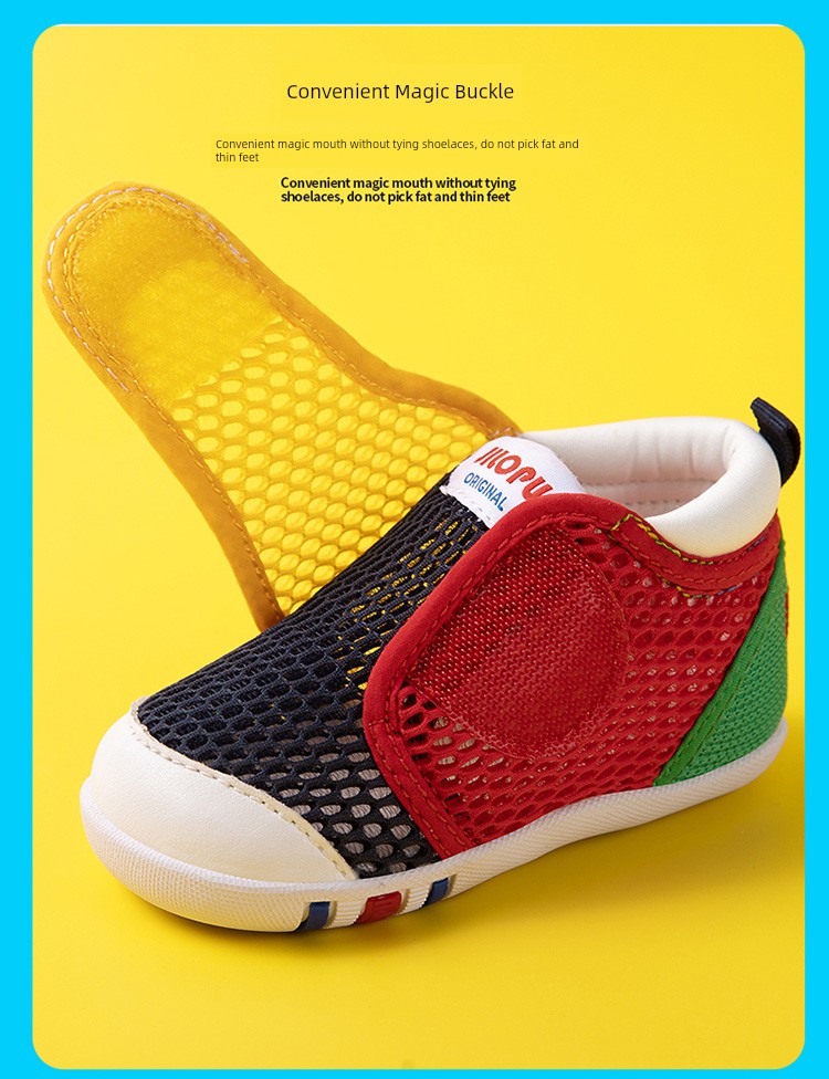 Kilopu 2026 Summer Hollow-Out Soft-Soled Baby Walking Shoes Breathable Mesh Non-Slip Anti-Fall Heel Baby Shoes for Boys and Girls — 7