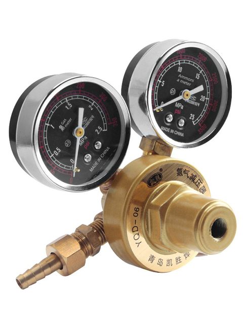 Nitrogen gauge pressure reducing valve pressure reducing gauge pure copper nitrogen gauge nitrogen cylinder nitrogen pressure reducing device YQD-06 YQD-370