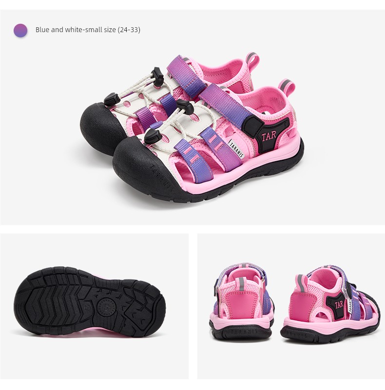 Tyrannis New Summer Sandals for Children, Outdoor Sports Shoes for Boys, Breathable Non-Slip Shoes for Girls, Water Shoes for Girls — 27