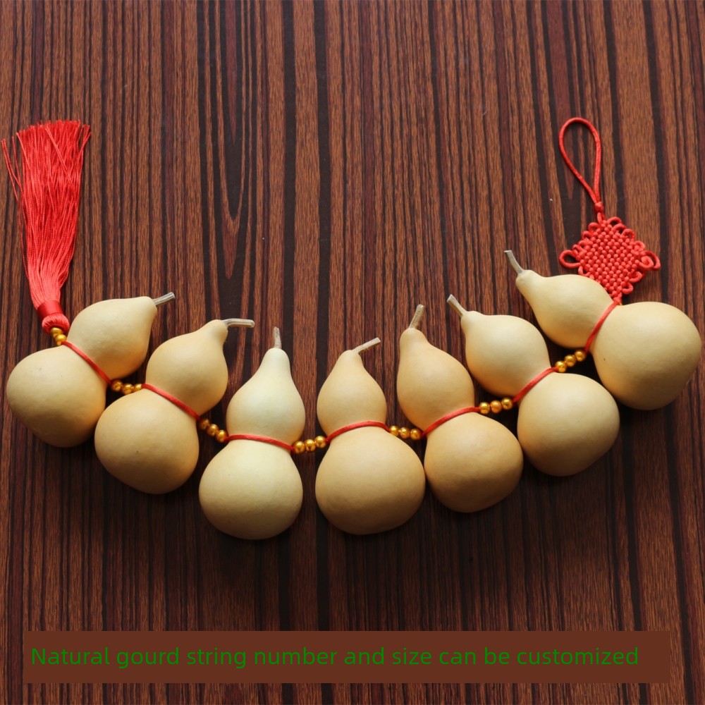 Natural Boutique Small Size Gourd Natural Small Size Sub-Waist Irregular Borehole Pendant Beaded Curtain Home Jewelry Hang Decorations Props