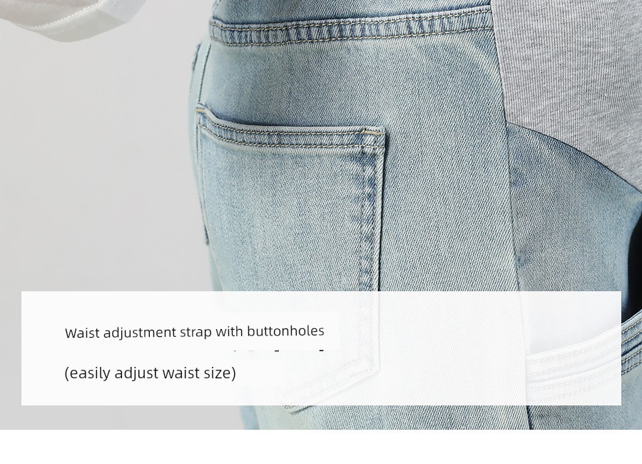 Maternity Premium Jeans for Pregnant Women, Spring and Autumn 2026 New Style, Petite Size, Cropped Straight-Leg, No Belly Support, Autumn Season — 19