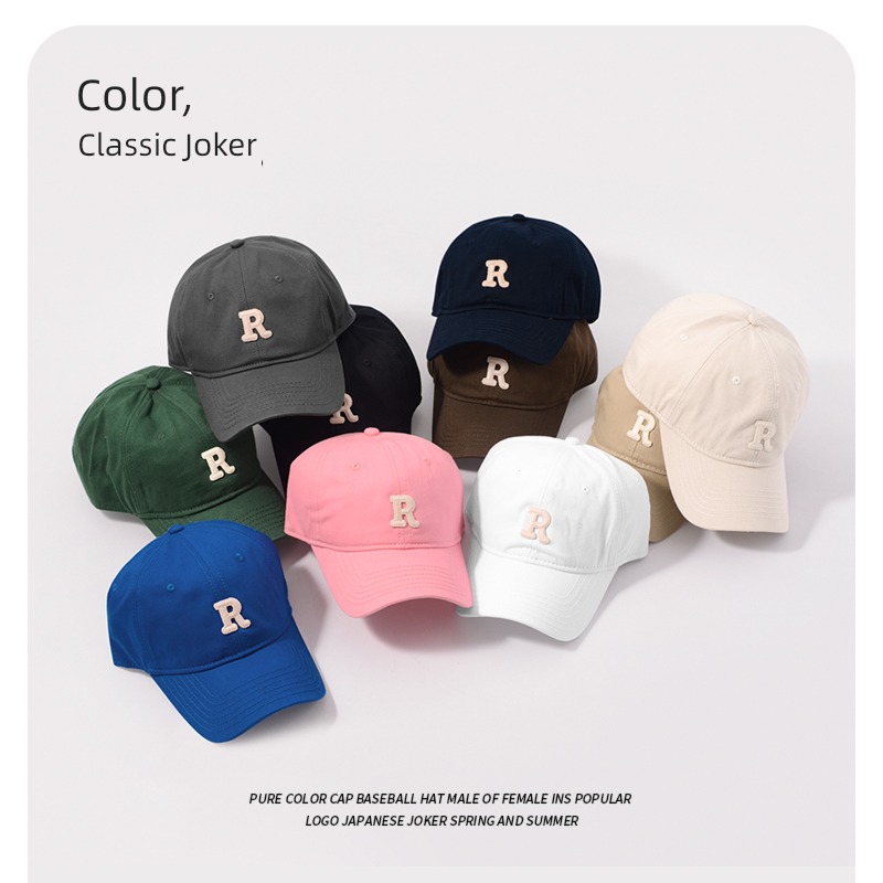 grey The new Baseball cap display face female deepen Big head circumference