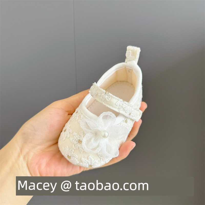 24 New Arrival Spring and Summer Baby Soft Sole Shoes 0-1 Year Old Tight Baby Toddler Flats 6-12 Months Princess Shoes — 7