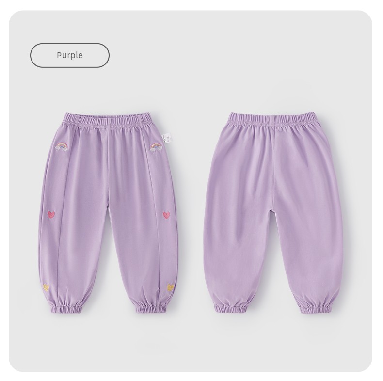 Jellybaby Anti-Mosquito Pants for Girls Summer Thin 2026 New Style Small Kidsren Casual Pants Autum Baby Pants — 57