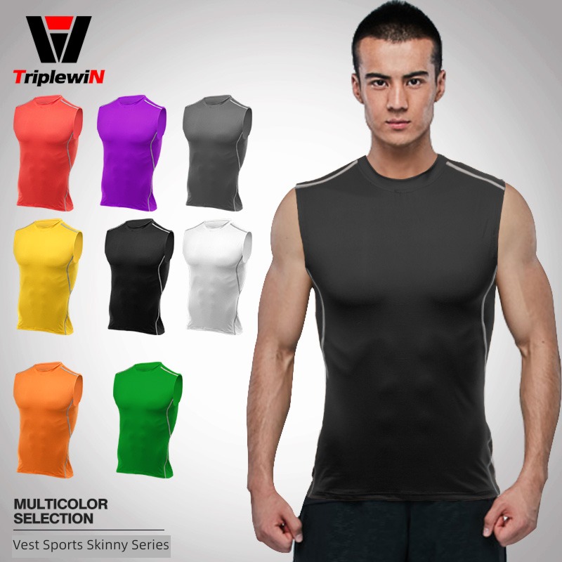 man Sleeveless breathable Tight fitting Sweaters youth vest