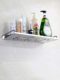 Stainless steel bathroom bathroom toilet single-layer storage rack wall-mounted kitchen single-layer storage rack condiment storage rack widened