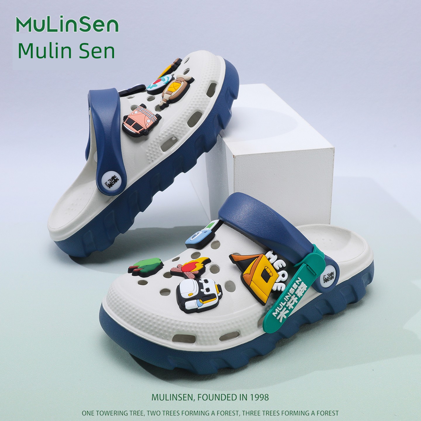 Mulinsen Children's Clogs for Boys, 2026 New Summer Model, Boys' Slippers, Non-Slip, Silent, for Older Children, with a Soft Stepping Feel — 3