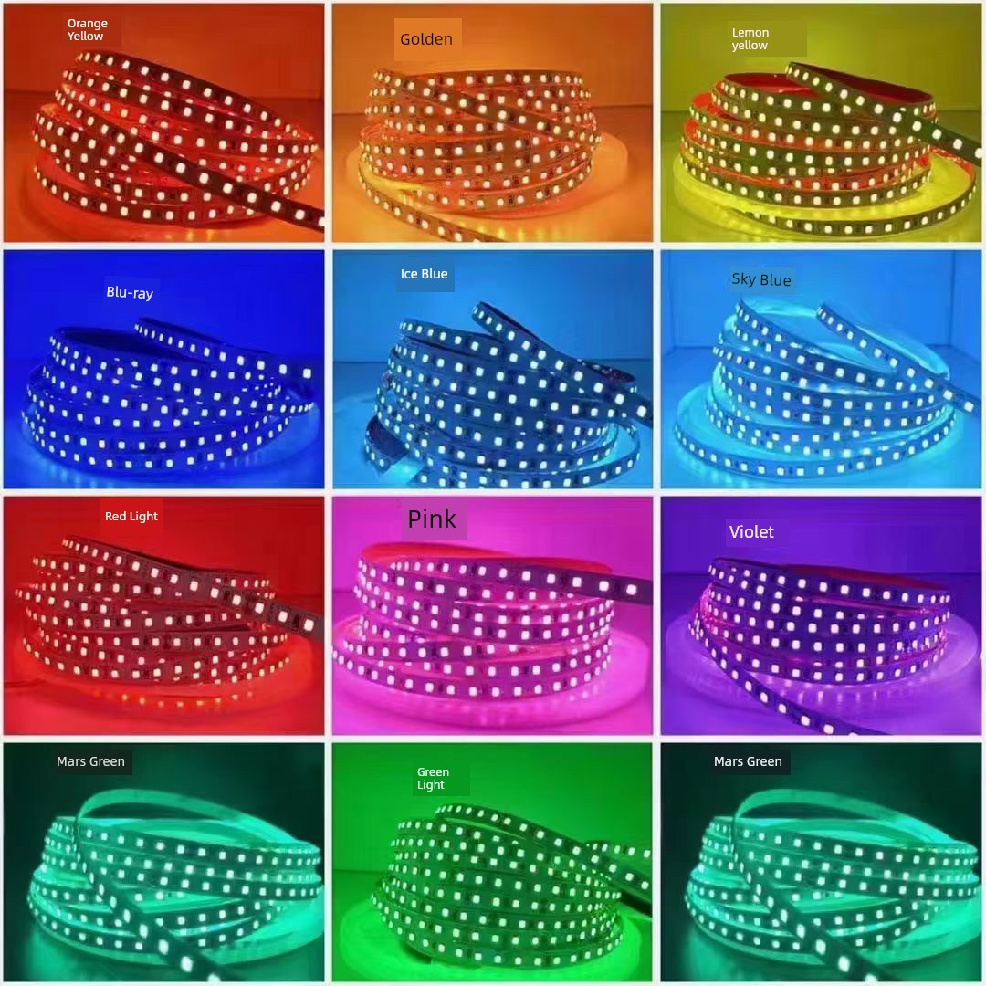 Cob High and Low Voltage Led24v220 12V Bare Board Color Light Self-Adhesive Flexible Light Strip Linear Lamp Embedded Slot Cabinet