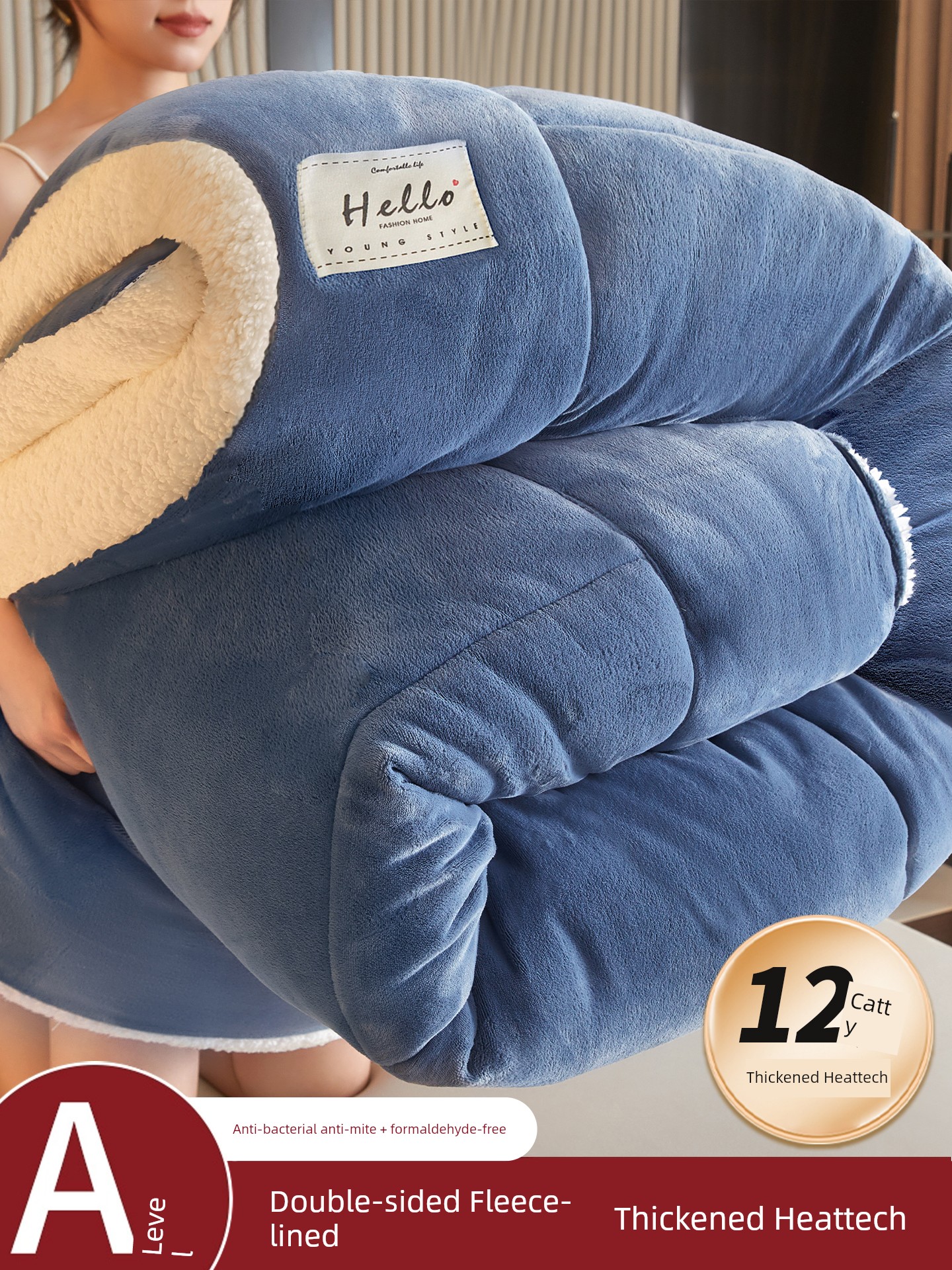 Nanjiren Cashmere Quilt Winter Quilt Quilt Duvet Insert Thickened Heattech Winter Dormitory Single Student Winter Quilt