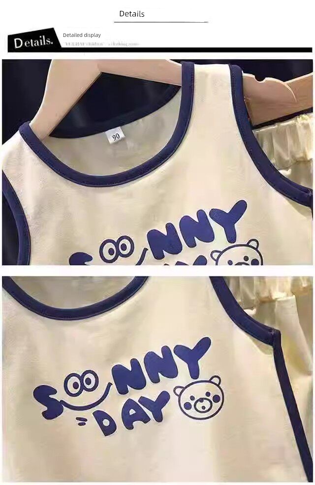 All-Cotton Pure Cotton Baby Summer Outfit for One-Year-Old Baby, Thin Split Set for Summer, Children's Clothing 2026 for Boys — 10