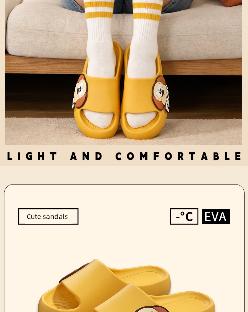 Summer Household Bathroom Bath Outwear Kids Slippers — 2