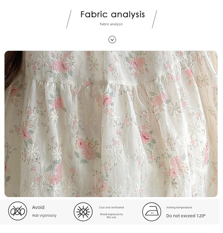 Maternity Wear Summer New Style Fresh and Sweet Square-Neck Embroidered Floral Loose Babydoll Shirt Short-Sleeve Top for Pregnant Women Trendy — 8