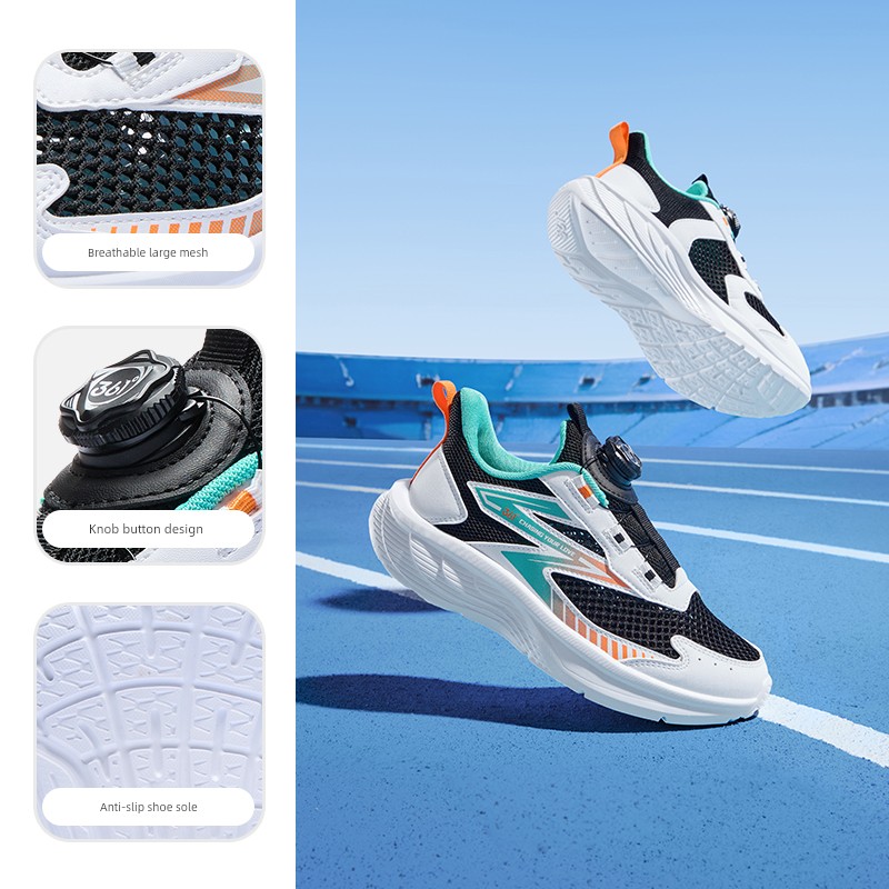 361 Degree Kidsren's Shoes, Kidsren's Running Shoes, Summer New Style Breathable Large Mesh Boys' Shoes, Youth Boys' Sports Shoes — 4