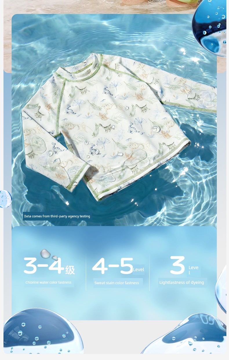 Kk Tree Children's Swimwear Boys Girls Sun Protection Baby Swimwear Toddler Two-Piece One-Piece Swimsuit Infant New Summer Model — 25
