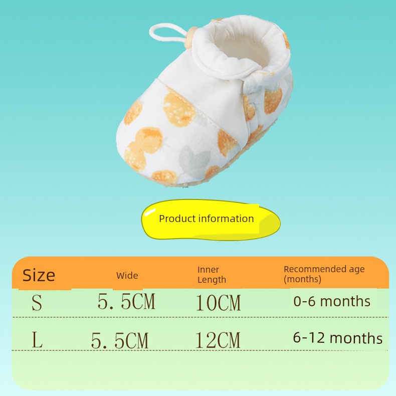 Beitais Infant Foot Covers, New Spring and Autumn Style Newborn Shoes, Soft-Soled Indoor Walking Shoes for Small Infants, Size S — 14