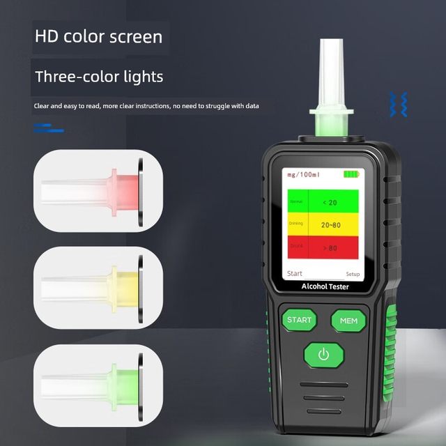 Yuanhengtong Blowing Alcohol Tester Drunk Driving Tester High-precision Alcohol Concentration Measuring Meter YHT930