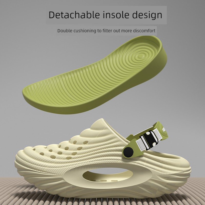 Children's Croc Shoes Boys 2026 New Summer Youth Beach Non-Slip Sandals for Older Kids Boys' Outdoor Wear — 4
