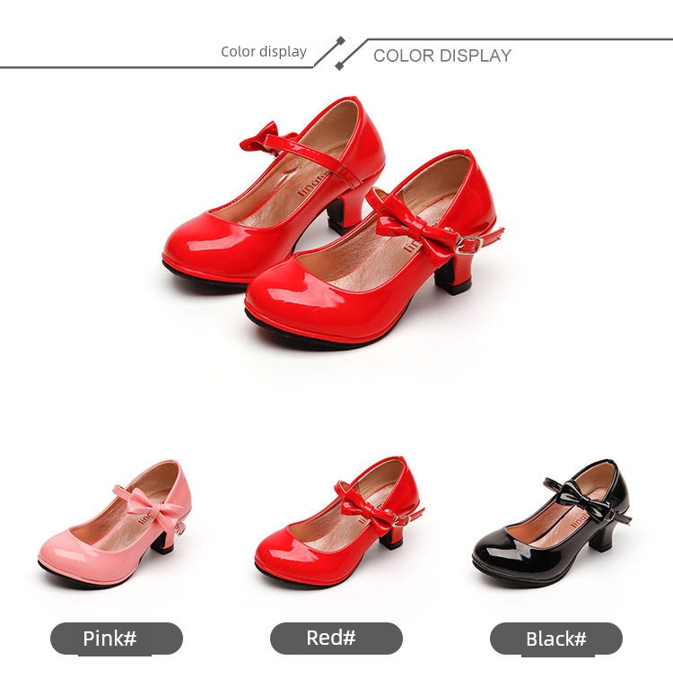 Girls' Princess Leather Shoes with Soft Soles, Children's 2026 New Model, Exquisite and High-End for Baby Girls, Perfect for Dresses, Beautiful for Autumn — 7
