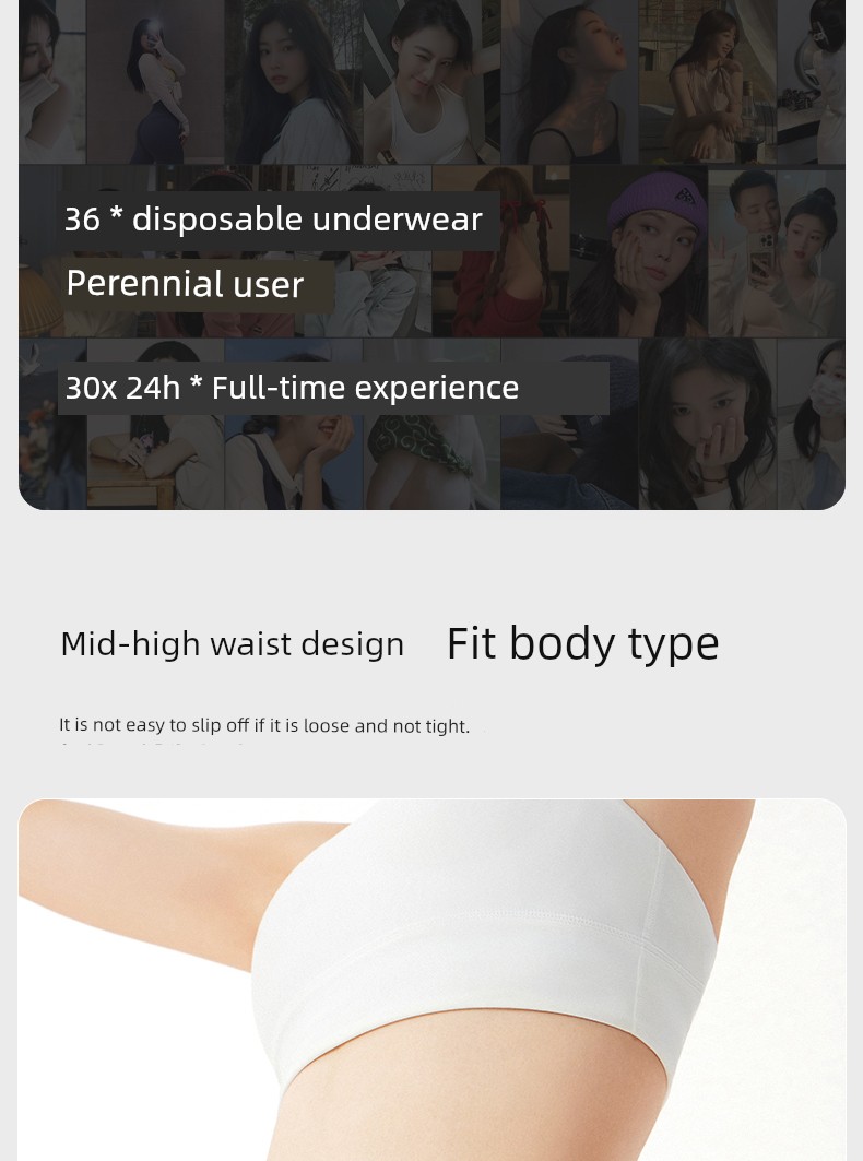Muban Female with 7a Grade Disposable Underwear Confinement Mother Pregnant Women Pure Cotton Sterile Female Travel Daily Disposable Pants * 32 Pieces — 19