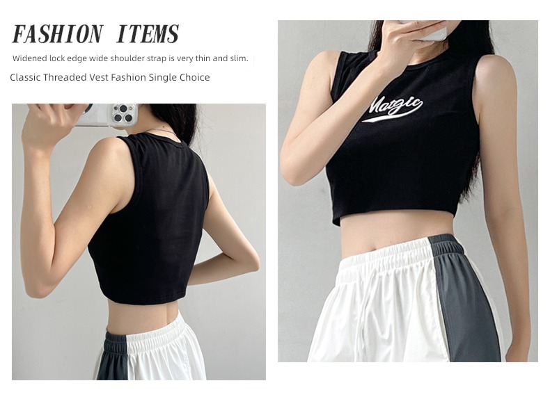 jacket thread female summer Sleeveless T-shirt jazz
