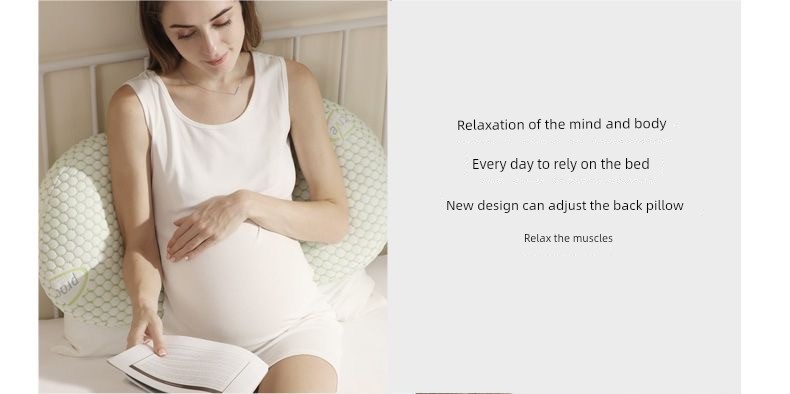 Summer Cool Removable and Washable Pregnancy Pillow Refreshing Non-Stick Pregnant Women Side Sleeping Belly Support Waist Cushion Sleep during Pregnancy — 19