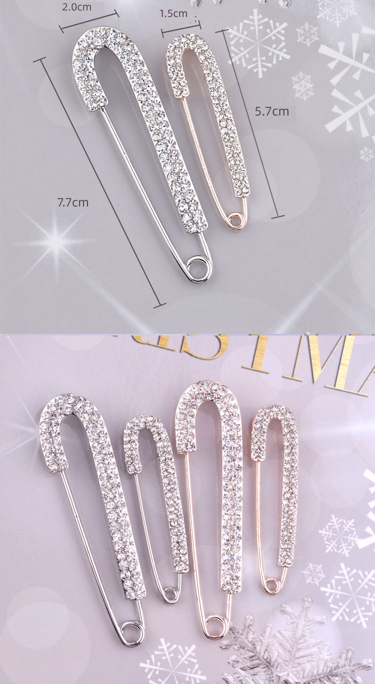 free shipping rhinestone Pin Brooch female security Shawl buckle