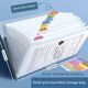 A4 file bag multi-layer folder primary school student test paper sorting transparent insert artifact junior high school high school students large capacity book clip classification test paper clip document book storage bag organ bag