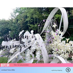 Creative and Unique Floral Art Wedding Bamboo Props, Bamboo Strips for Window Displays, Bamboo Strips for Exhibition Hal