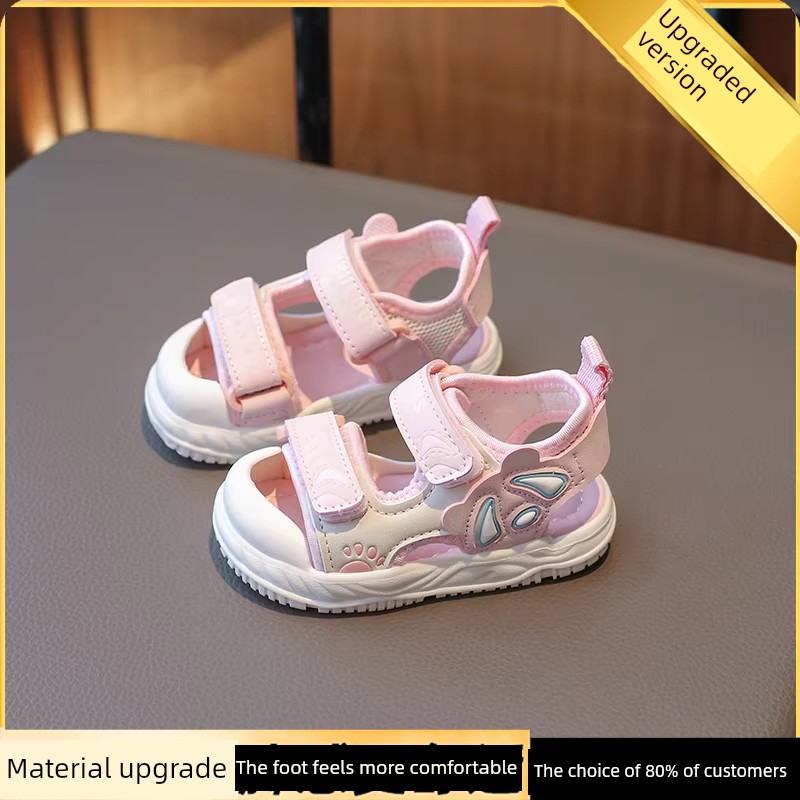 Baby Boy Sandals Summer New Style 0-1-2 Years Old 3-Year-Old Infant Soft-Soled Walking Shoes Children's Closed-Toe Non-Slip Beach Shoes Trendy — 3