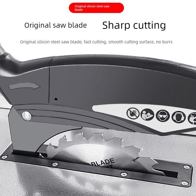 Woodworking table saw cutting machine push multi-functional power tool workbench dust-free small miter cutting board household chain saw